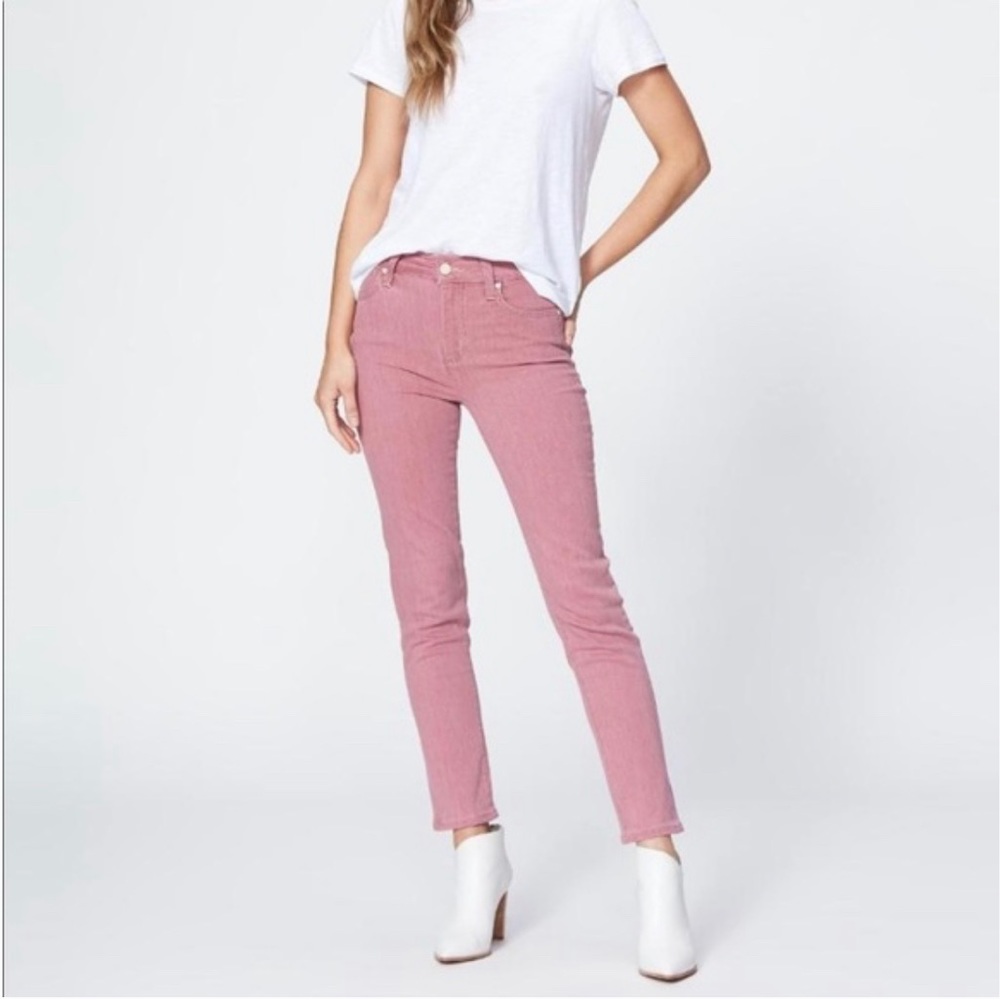Paige women’s pink raspberry jeans Hoxton Slim size 24